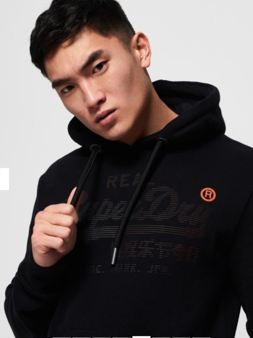 NWT Superdry Real Logo First Hoodie Black Size 3XL